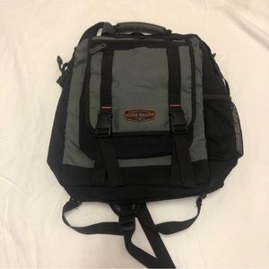 Eddie Bauer Crossbody Shoulder Backpack Orange Black Gray Travel Hiking Bag